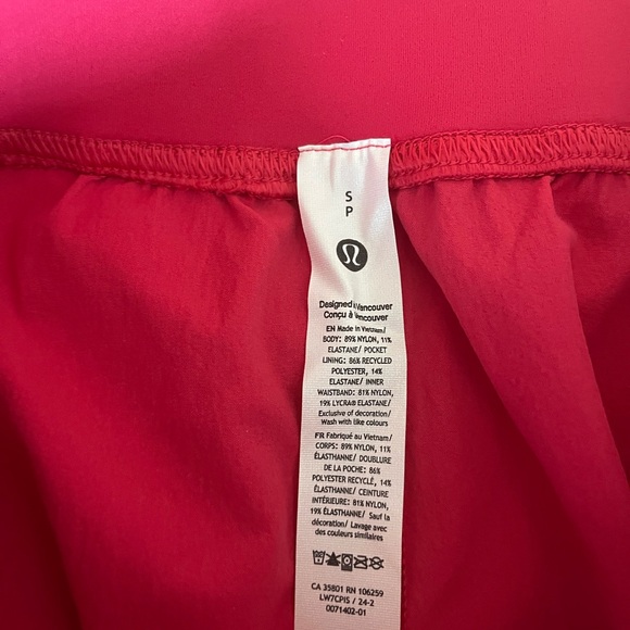 {Lululemon} Stretch Woven Relaxed-Fit High-Rise Short 4" in Cherry Mist - Small - Picture 8 of 11